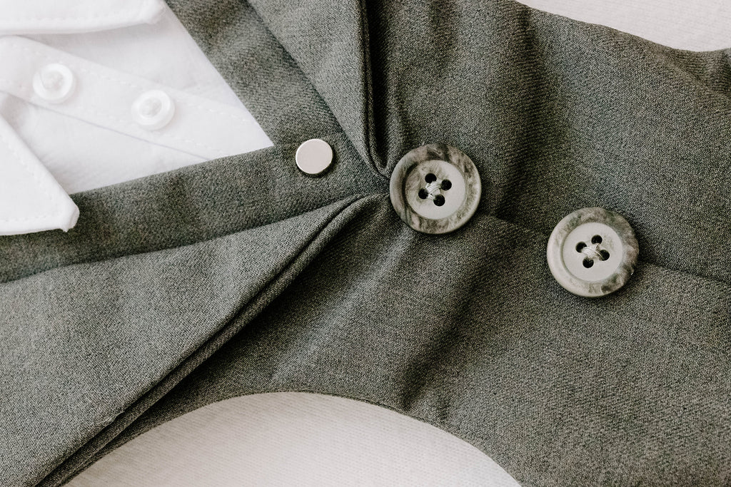 Slate Grey Dog Suit Harness